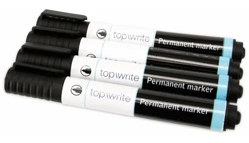 Zwarte permanent markers