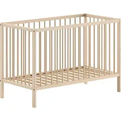 Produktbild Babybett Kara-lynn 124x65x84 Gitterbett Buche Natur