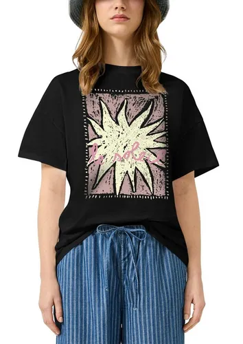 QS Kurzarmshirt Sommershirt mit Druck