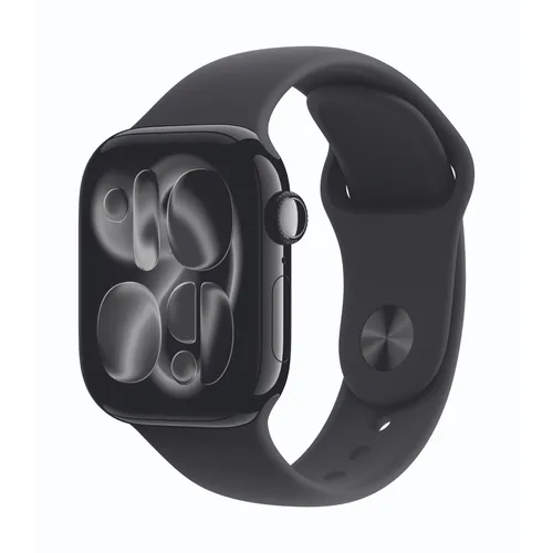 Apple Watch Series 11 5G 42 mm Schwarz mit Sportarmband M/L in schwarz von Apple