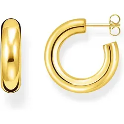 Thomas Sabo Damen-Creolen Classic klein 925er Sterlingsilber Gelbgold CR635-413-39 - Ohrringe für Damen aus 925er Sterlingsilber, perfekt kombinierbar mit anderen Schmuckstücken und ein ideales Geschenk für besondere Anlässe.