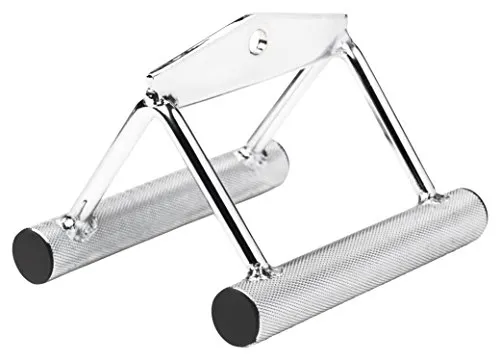 Bad Company hohler Parallel-Griff I breiter Ruder-Griff für die Latzugstation I BC-29 Chrom