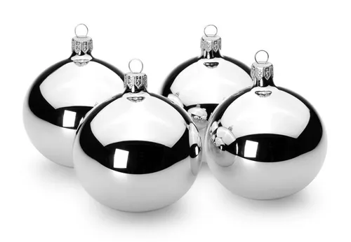 SIKORA Weihnachtsbaumkugel Kugeln Essentials aus Glas Hochglanz 6 Farben 3 Größen, Besondere Weihnachtskugeln für ein sinnliches Weihnachtsfest