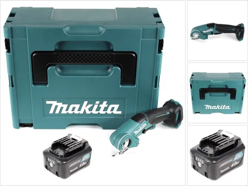 Makita CP 100 DM1J Akku Universalschere mit Makpac und 4,0 Ah Akku