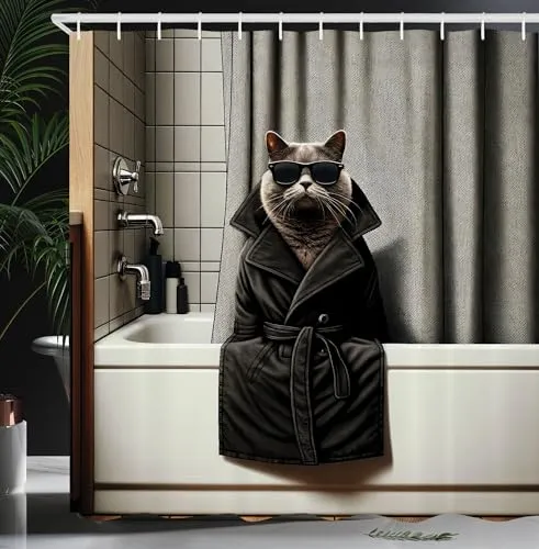 Duschvorhänge Grau von Abakuhaus