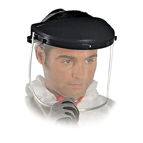 Gesichtsschutz mit Klappvisier – Sicherer Schutzhelm - Atem-, Augen- & Gehörschutz mit Polycarbonat-Aluminium-Mischung für optimalen Schutz und Komfort, ideal für handwerkliche Arbeiten.