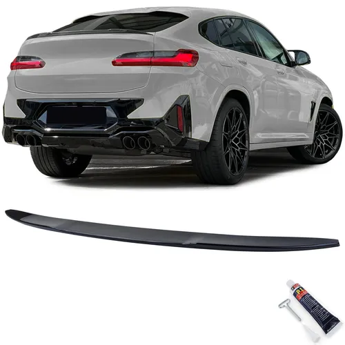 Sport Heckspoiler Lippe Performance Schwarz Glanz passend für BMW X4 G02 ab 18