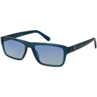 Guess GU00085 90X Shiny Blue Herren Sonnenbrille - Modische Sonnenbrille von Guess mit UV-Schutz 400. Ideal für stilvolle Looks und optimalen Schutz vor Sonnenstrahlen. Leichtes, langlebiges Material sorgt für hohen Tragekomfort.