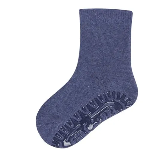 Sterntaler Unisex Fliesen Flitzer Stoppersocken FLI Soft Uni, Jeansblau Mel, 26