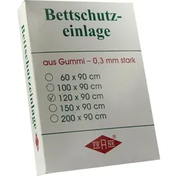 Betteinlage Gummiplatte 0,3 mm 90x120 cm weiß 1 St