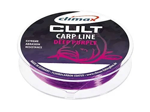 CULT Deep Purple Climax Angelschnur Karpfenschnur Fluorocarbon ummantelt 0,28mm