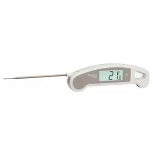 TFA Einstichthermometer Thermo Jack Gourmet - Bratenthermometer mit klappbarer Sonde (11 cm) und einem Temperaturbereich von -40 bis 250°C. Ideal für präzise Kerntemperaturmessungen von Lebensmitteln, wasser- und schmutzabweisend nach IP67.