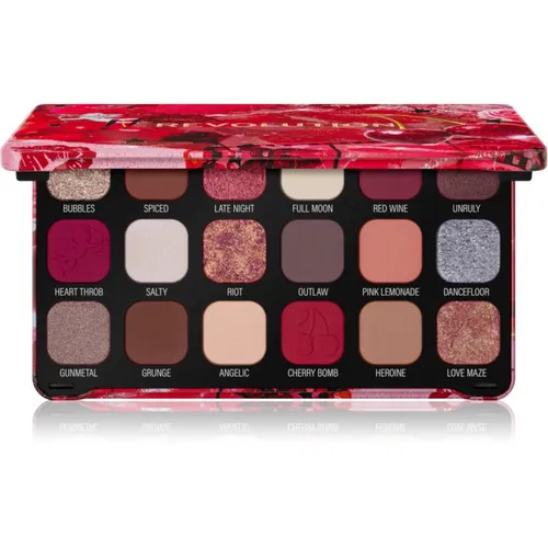 Produktbild Makeup Revolution Forever Flawless Lidschatten-Palette Farbton Cherry Rebel 18x1.1 g