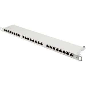 Good-Connections Patchpanel GC-N0135, Cat 6, 24 Ports - Netzwerkschränke: Robustes 19 Zoll Patchpanel mit 24 STP-Ports, ideal für schnelle und sichere Netzwerkverbindungen mit PoE-Unterstützung.