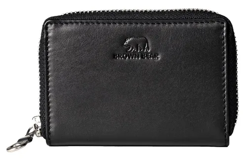 Brown Bear Geldbörse Modell Kai in schwarz von Brown Bear