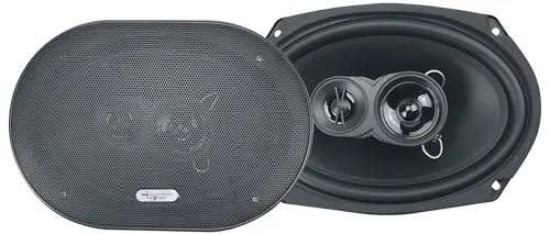 Excalibur X693 3 Wege Auto Lautsprecher 16 x 23 cm/6 x 9 500 W Paar Preis für viele Ford, Mazda oder FIAT Fahrzeuge, Schwarz