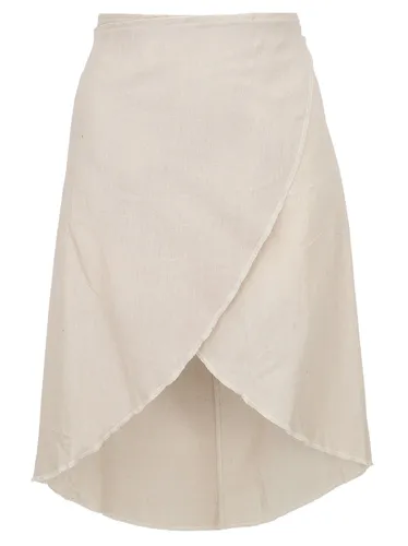 Psytrance Goa Wickelrock, Minirock - naturweiß