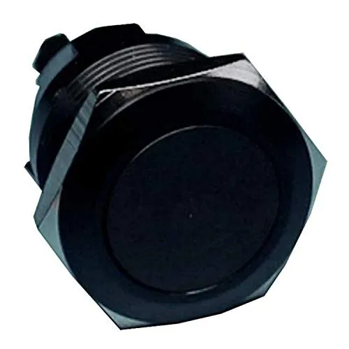 TronicXL 16mm IP65 Taster schwarz Taste Drücker F Drucktaster Knopf KFZ Hupe Hupenknopf 12V 24V 48V Hupenknopf Taste Hupen zb für Traktor Bautz Holder Fendt Eicher mc cormick Unimog Agria
