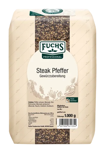 Fuchs Prof Steak Pfeffer Gewürz Gewürzmischungen 1kg 4027900611354