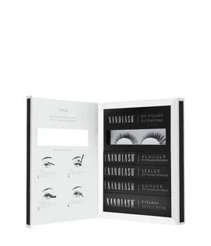 NANOLASH Diy Starter Kit Charm Wimpern - Wimpernverlängerung-Set zum Selbermachen für beeindruckende Wimpern in nur 10 Minuten, inklusive 36 Wimpernsegmente, Bonder, Sealer und präzisem Applikator.