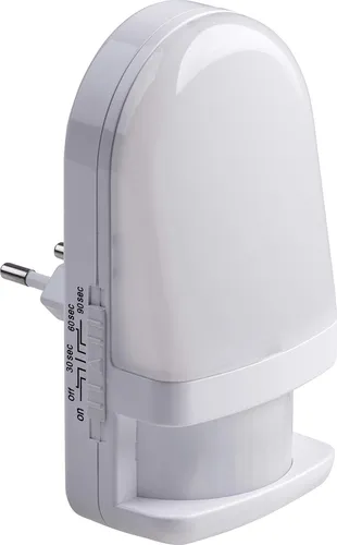Meister LED-Nachtlicht 0,7 W, warmweißes Licht mit PIR-Sensor