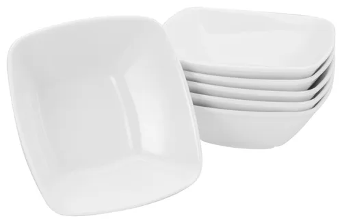 CreaTable Victoria Müslischale 6-tlg (Weiss) in weiß von CreaTable