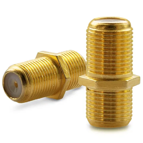 F-Verbinder Sat Kupplung 2x Antennen Koaxialkabel Kabel Adapter Buchse Koaxial