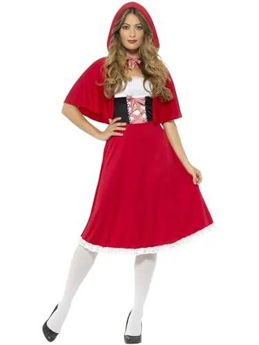 Smiffys Kostüm Prinzessinnen-Damenkostüm rot braun S - Kostüme für Karneval, aus 100% Polyester, stilvolles Prinzessinnen-Outfit in Rot und Rotbraun für einen unvergesslichen Auftritt.