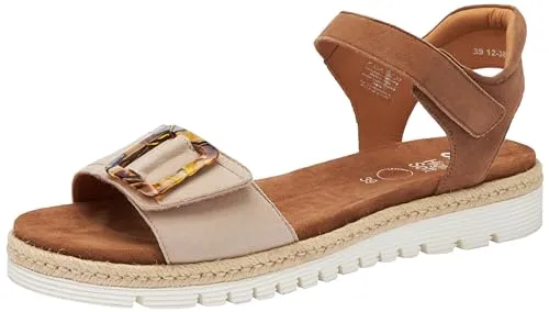 ara Damen Jamaika Sandale, Sand,Cognac, 40 EU - Wanderschuhe mit High Soft Technologie für höchsten Komfort und optimale Unterstützung bei Ausflügen und Wanderungen.