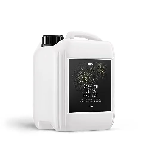 eco:fy Wash-In Ultra Protect Einwaschimprägnierung - PFC-frei - Imprägniermittel für Outdoor- und Funktionstextilien, bietet langanhaltenden Schutz vor Nässe und Schmutz durch einen unsichtbaren Ultra-Schutzfilm, einfach in der Waschmaschine anzuwenden.