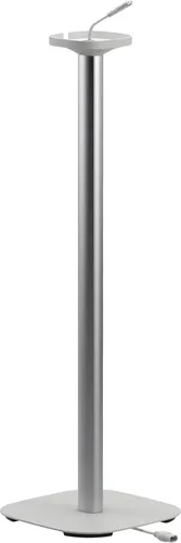 VOGEL'S SOUND 4301 Standfuß Lautsprecher-Halterung - Lautsprecher-Halterung in elegantem weiß-aluminium Design, ideal für optimalen Klang und stilvolle Raumgestaltung.