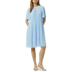 comma Fließendes Plissee-Kleid aus Chiffon von comma,
