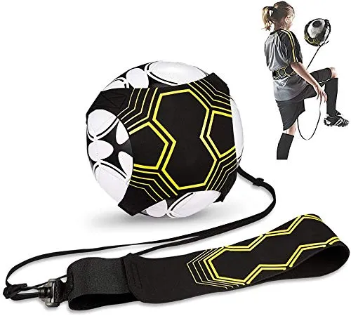 JPudinor Fußball Kick Trainer Solo, Football Einstellbar Fußballtraining Taille Gürtel für Anfänger Kick Off Trainer und Kinder