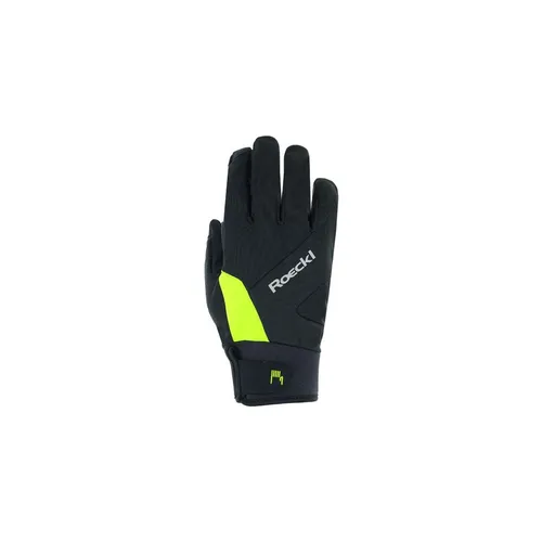 Roeckl SPORTS Fahrradhandschuhe Reichenthal 2 BLACK/FLUO YELLOW - Fahrradbekleidung mit optimalem Grip und atmungsaktivem Material für höchsten Komfort beim Radfahren.