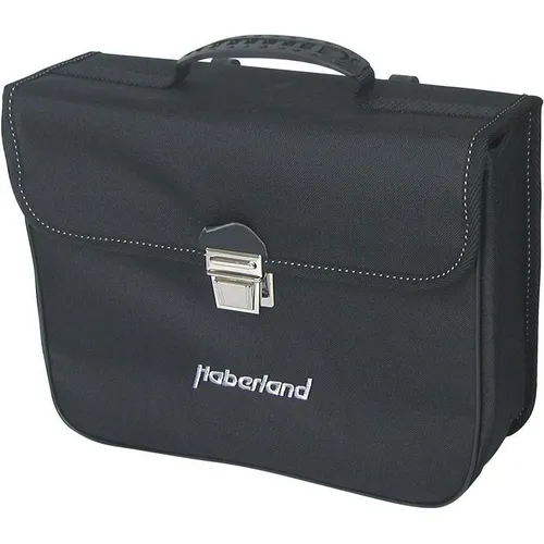 Haberland Fahrradtasche mit Haken-Befestigung, Schwarz, 10 Liter - Fahrradtaschen mit praktischer Haken-Befestigung für einfachen Transport, ideal für Radfahrer, die Komfort und Stil schätzen.