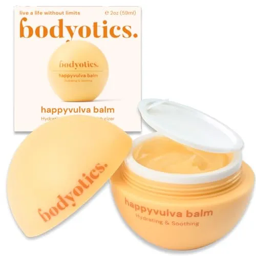 Bodyotics Vulva Balm – 59 ml (2oz), Parfümfreie Intimpflege bei Trockenheit | Juckreiz und Missempfindungen – Ohne Hormone – Beruhigender Feuchtigkeitsbalsam für einen seidigen äußeren Intimbereich