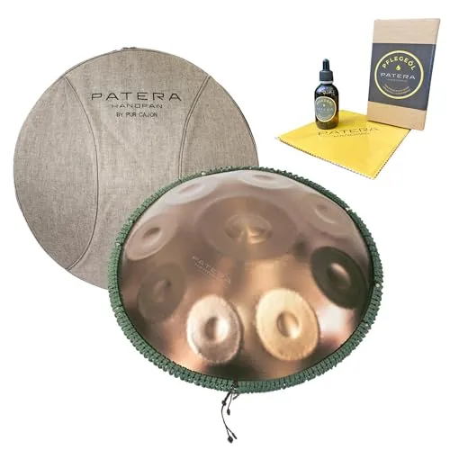 Patera Handpan HPDM-5 Amara-D Edelstahl mit Tasche & Pflege-Öl