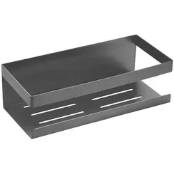 Schöner Wohnen Duschablage Meleto, Grau, Metall - Badablage aus hochwertigem Metall, eckig und platzsparend - ideal für eine stilvolle und organisierte Dusche.