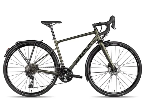 Axess Gravelbike CREED PRO EQ – 24 Gang Shimano GRX, hydraulische Scheibenbremse, grün - Das Axess Creed PRO EQ Gravelbike vereint Rennrad- und Cyclocrosseigenschaften. Mit 24 Gängen und hydraulischen Bremsen bist du für jedes Terrain bestens gerüstet. Idealer Begleiter für Pendler und Abenteuer auf Schotter und Asphalt.
