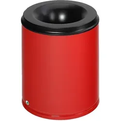Papierkorb VAR feuersicherer Mülleimer 80 L rot von VAR