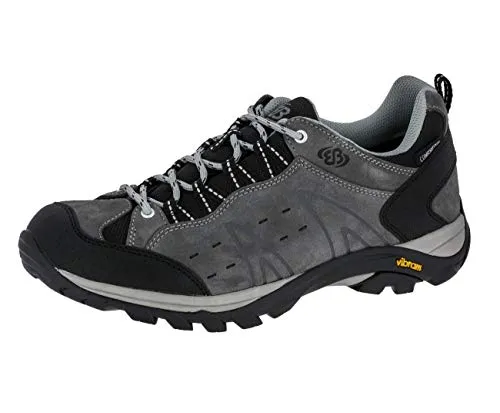 BRÜTTING Outdoorschuh Mount Bona Low, Gr. 38, grau - Wanderschuhe aus hochwertigem Veloursleder mit wasserdichter und atmungsaktiver Membrane, ideal für komfortable Spaziergänge und vielseitige Outfits.