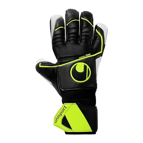uhlsport Torwarthandschuhe Supersoft HN Flex Frame - Größe 11 für Damen & Herren - Torwarthandschuhe mit FLEX-FRAME Fingersafe für optimale Fingerstabilisierung und maximalen Grip dank rutschfester Naturlatexbeschichtung. Ideal für jede Wetterbedingung.