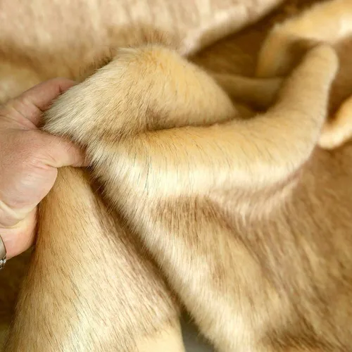 50cm Kunst-Fell für Decke Jacke Mantel 3cm dick Kunstpelz Teddy Plüsch Fellstoff