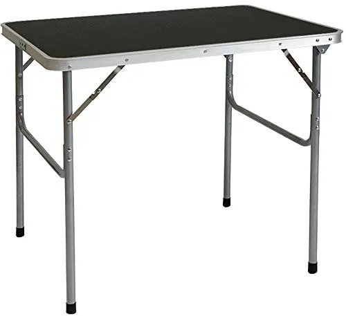 Campingtisch Aluminium Klapptisch 60x80x67cm - Camping-Möbel: Leichter und stabiler Koffertisch mit nur 3 kg, ideal für Camping, Garten und Partys - einfach einpacken und mitnehmen!