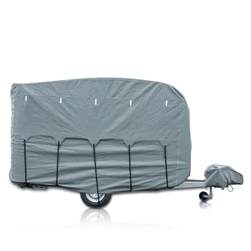your GEAR Naro M Wohnwagenabdeckung für Hobby Beachy 360, 4-lagige Premium Wohnwagen Schutzhülle