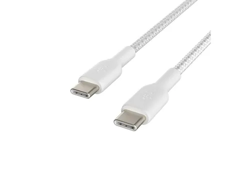 Belkin Geflochtenes BOOST CHARGE USB-Kabel, USB-C, (15 cm), USB-C / USB-C