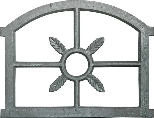 Aubaho Dekoobjekt Fenster grau