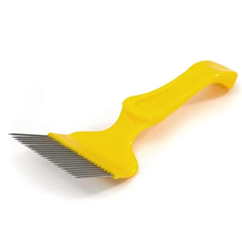 xtradefactory Imker ENTDECKELUNGSGABEL | 20 cm, Edelstahl/Kunststoff | praktische Bienenschaufel, Imkergabel, Honigschaber