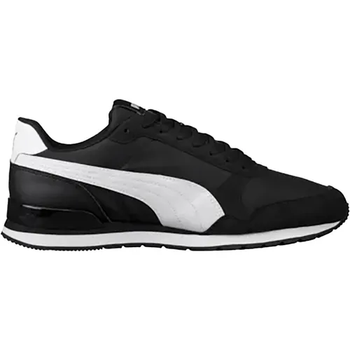 Puma ST RUNNER V2 NL Unisex Sneaker - Schwarz, 44.5 EU - Herren-Sneaker mit moderner Laufsohle aus Gummi und klassischem Nylon-Obermaterial für optimalen Komfort und Stil.