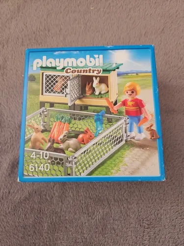 Playmobil 6140 Hasenstall mit Freigehege - Sonstige Spielzeug, kreatives Baukasten-Set für fantasievolles Spielen und ideal für Osterthemen.